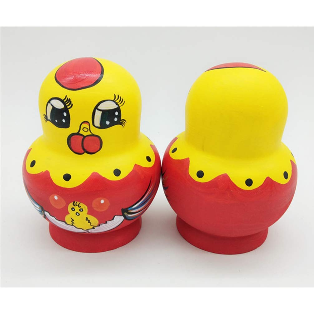 Amazon | Healifty ひよこ木製マトリョーシカロシア動物ネスト